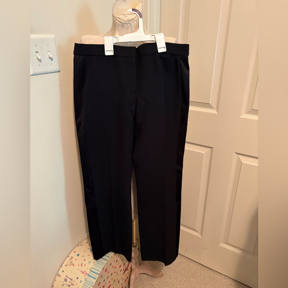 Alexander McQueen Black Tailored tuxedo Trousers size 42 nwt $960